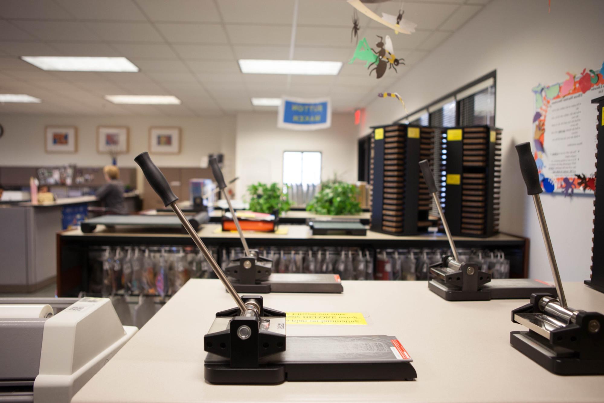 A picture of Curriculum Materials Library which provides services, resources, equipment for students and faculty